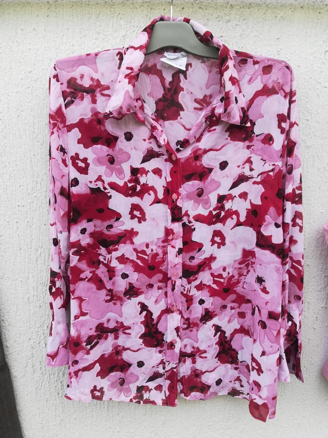 Bloemenoverhemd + Roze tanktop set maat T.L-T.46/48 – photo 2